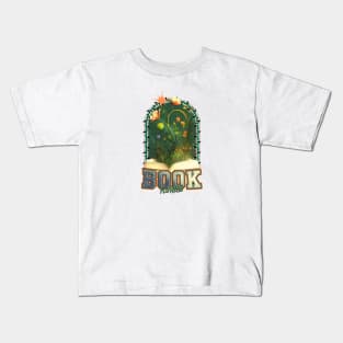 flowers growing from book Kids T-Shirt